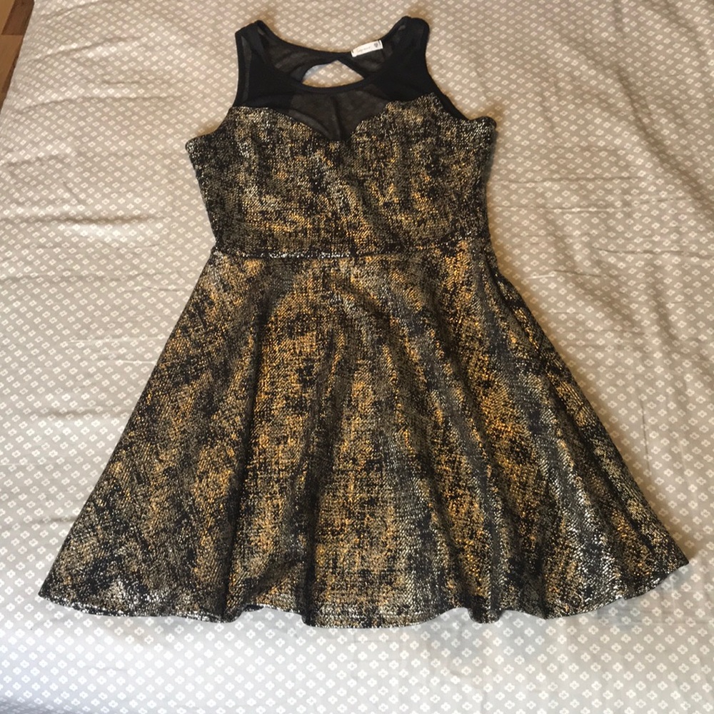 Black and gold Cocktail dress!